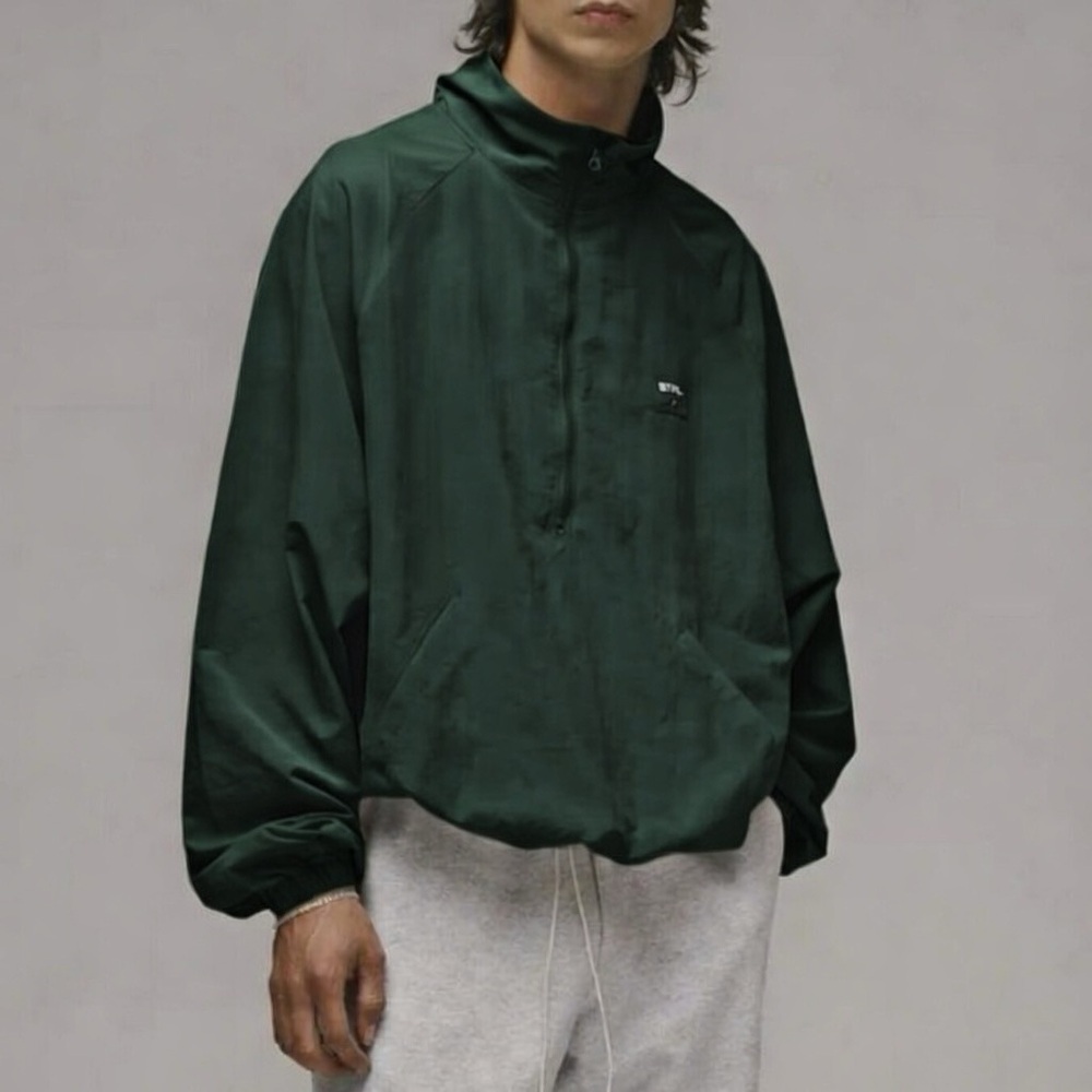 STPL Staple Pigeon Men's Dark Green Windbreaker Jacket NWT